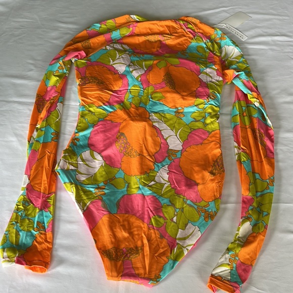 Trina Turk Playa De Flor Paddle Swimsuit Size L - Picture 7 of 13